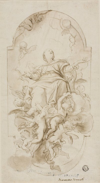 聖母被昇天 作： Domenico Piola
