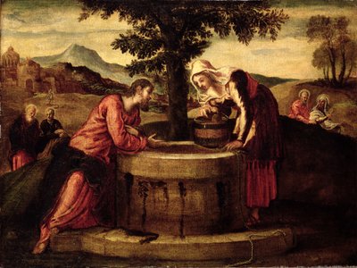 キリストとサマリアの女 作： Domenico Robusti Tintoretto