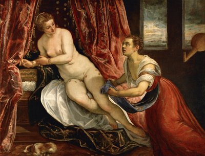 ダナエ、1570年頃 作： Domenico Robusti Tintoretto