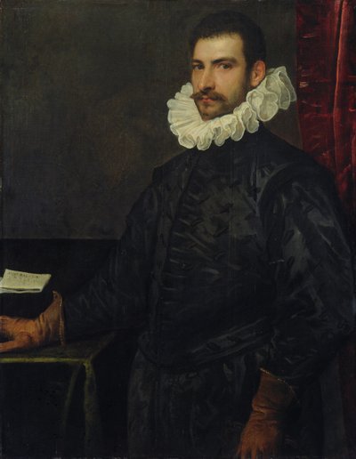 若い男の肖像 作： Domenico Robusti Tintoretto