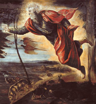 動物の創造」詳細 - 油彩・キャンバス 作： Domenico Robusti Tintoretto