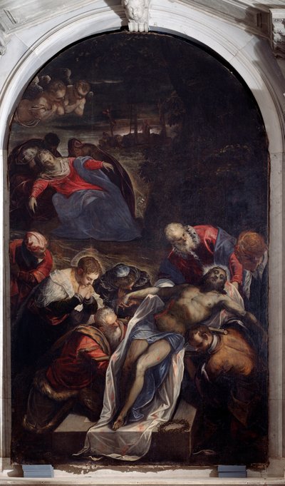 墓場での宣誓（絵画 作： Domenico Robusti Tintoretto
