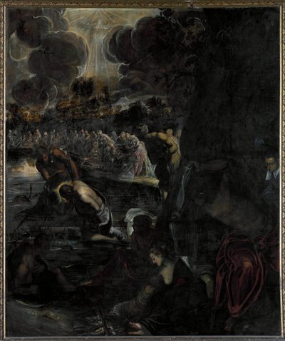 キリストの洗礼 - 油彩・キャンバス 作： Domenico Robusti Tintoretto