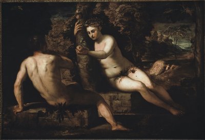 原罪 - 絵画 作： Domenico Robusti Tintoretto