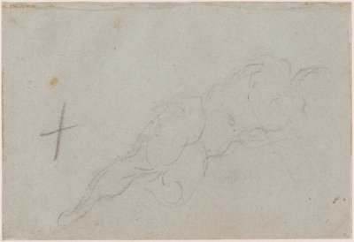 女性のヌード [裏面] 作： Domenico Tintoretto