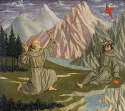 聖痕を受ける聖フランシスコ 1445-1450年頃 作： Domenico Veneziano