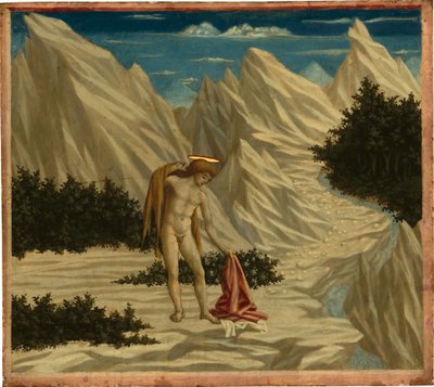 砂漠の聖ヨハネ 作： Domenico Veneziano