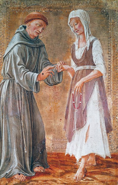 聖フランシスコは貧困と結婚する 作： Domenico Veneziano