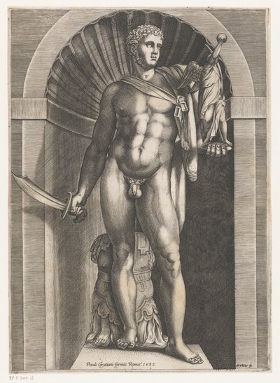 戦士の彫刻 Speculum Romanae Magnificentiae (シリーズ名) 作： Domenico Vito