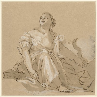 雲の上に座るジュノ 作： Domenico Zanetti (attributed to)