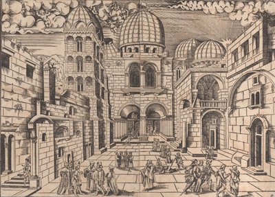 エルサレムの聖墳墓教会。 1546年。 作： Domenico dalle Greche