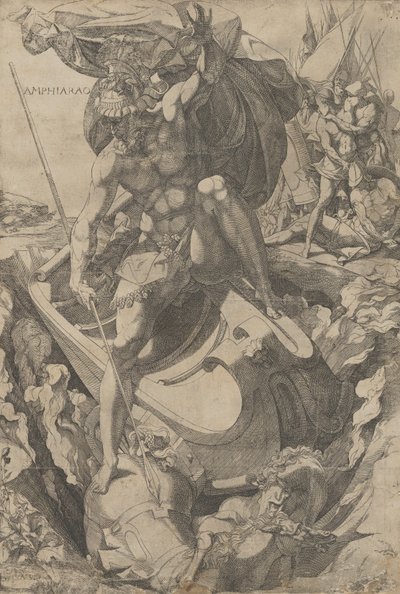 アンフィアラオス、1540-50。 作： Domenico del Barbiere