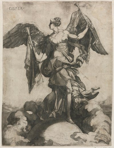 グロリア、1535または1536。 作： Domenico del Barbiere