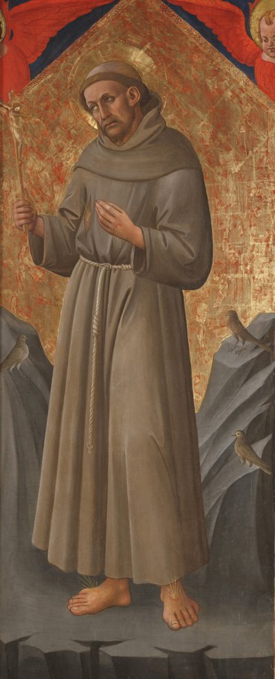 アッシジの聖フランチェスコ、1460年頃（パネルのテンペラ） 作： Domenico di Michelino