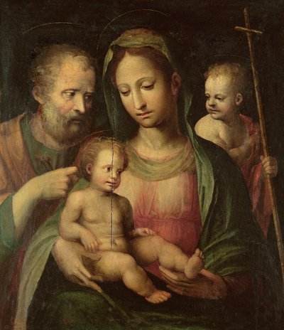 聖ヨハネとの聖家族 作： Domenico di Pace Beccafumi  