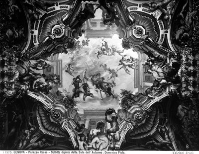 秋の寓話、秋の部屋の金庫室 作： Domenico the Elder Piola