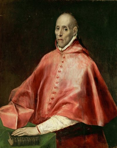 フアン・パルド・デ・タベラ枢機卿の肖像、1609年。 作： Dominico El Greco
