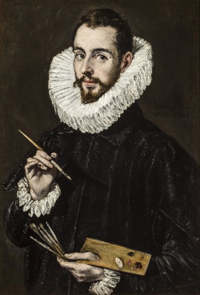 Jorge Manuel Theotokopoulos 1578-1631、c.1600-1605の肖像。 作： Dominico El Greco