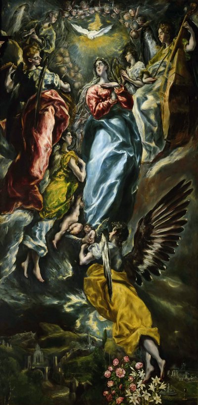 聖母の無原罪懐胎、c。 1608-1610。 作： Dominico El Greco