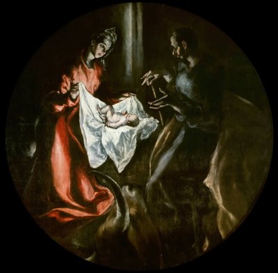 キリストの降誕、1604年頃。 作： Dominico El Greco