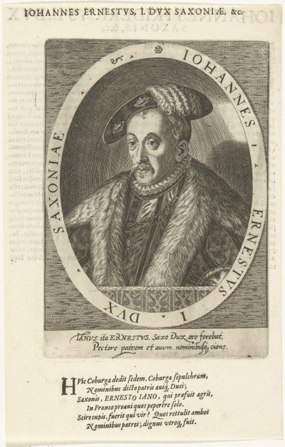 ジョンアーネスト1521-1553、サクセコーブルク公爵、1601年 作： Dominicus or Custodis Custos