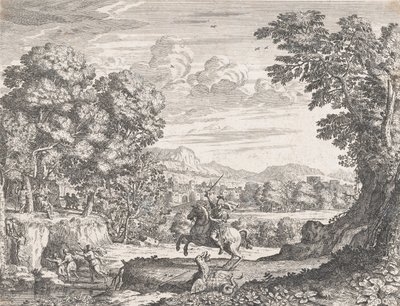 ベレロフォンがキメラを倒す、1668年。 作： Dominique Barriere