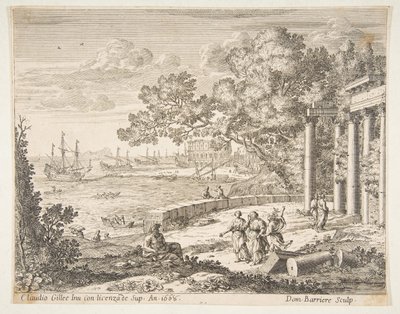 水星のある風景、1668年。 作： Dominique Barriere