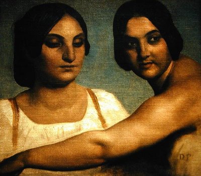 2人のイタリア人女性（油彩・キャンバス 作： Dominique Louis Papety