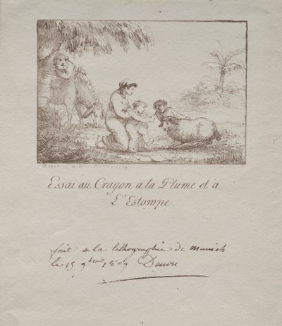 エジプトへの飛行中の聖家族、1809年。 作： Dominique Vivant Denon