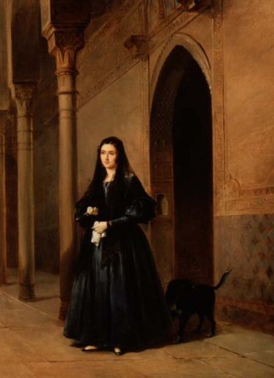 アルハンブラ宮殿の宮廷の貴婦人 作： Don Jose Escasena