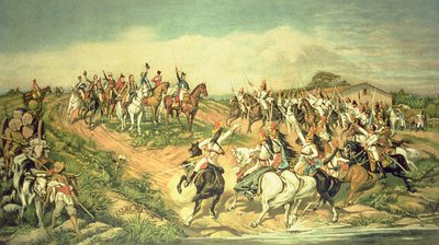 「独立か死か」、1822 年 9 月 7 日のイピランガの叫び (キャンバスに油彩) 作： Don Pedro di Figueredo Americo