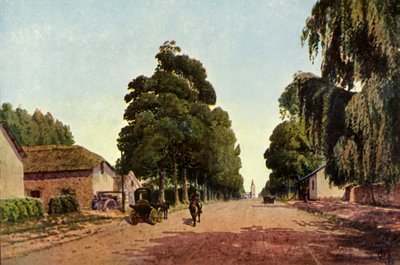 「チャーチ ストリート、プレトリア - 町へのアプローチ」、1901 年。 作： Donald E M