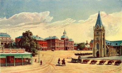 「教会広場、プレトリア」、1902 年。 作： Donald McCracken