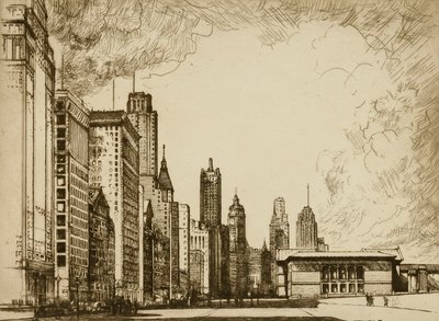 シカゴ、ミシガン通りNo. 作： Donald Shaw MacLaughlan