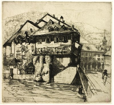 アーレ、スイスの家 作： Donald Shaw MacLaughlan