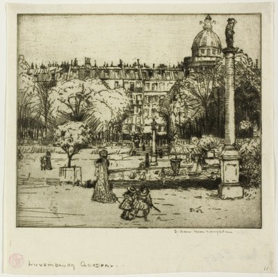 リュクサンブール公園、パリ 作： Donald Shaw MacLaughlan