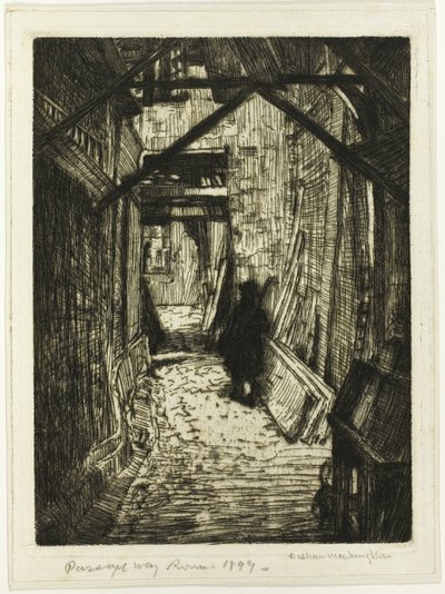 通路、ルーアン 作： Donald Shaw MacLaughlan