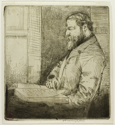 フランス人学生の肖像 作： Donald Shaw MacLaughlan