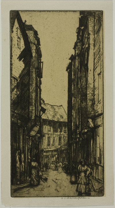 Rue des Halles, Vannes, ブルターニュ 作： Donald Shaw MacLaughlan