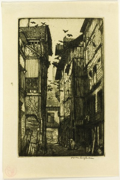 鳩の路地、ルーアン 作： Donald Shaw MacLaughlan