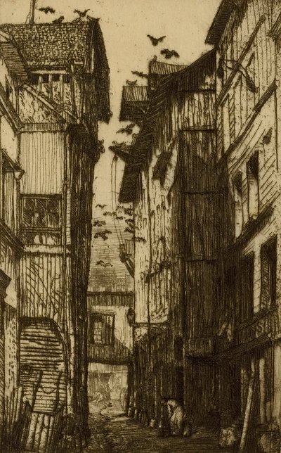 ルーアン、ピジョン通り 作： Donald Shaw MacLaughlan