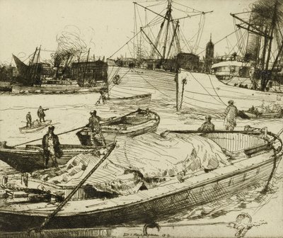 テムズ川の急流 作： Donald Shaw MacLaughlan