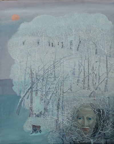 Mr Galaverna (Rime Ice), 私の父, c.1968 (キャンバスに油彩) 作： Donatella Merlo