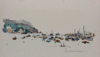 ラパッロ、1979年頃（紙に水彩） 作： Donatella Merlo