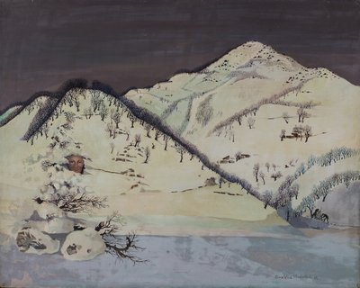 雪の中の男 作： Donatella Merlo