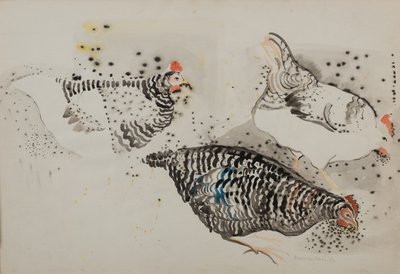 3羽のチキン 作： Donatella Merlo