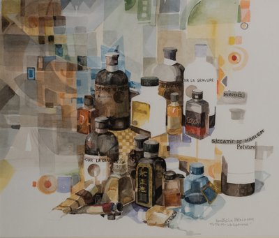 グラビアのすべて、2010年（紙に水彩） 作： Donatella Merlo