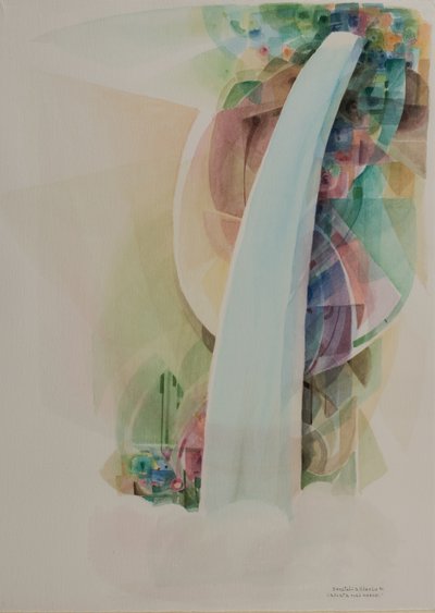 森の中の滝 作： Donatella Merlo