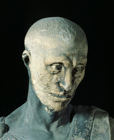 ドナテッロ作「ハバクク」（約1386～1466年）大理石像、細部 作： Donatello