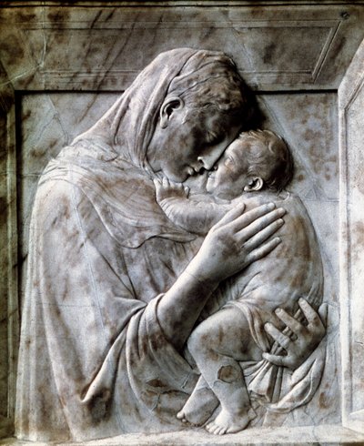 Piazzi Madonna Virgin and Child、1420-1430s 作： Donatello